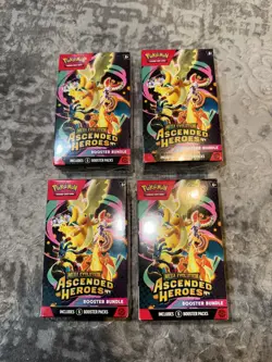4X Pokemon TCG Mega Evolution Ascended Heroes Booster bundle Sealed ✅Ships Fast✅ - Image 1