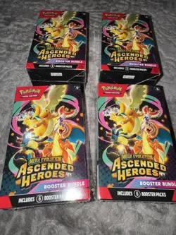 4X Pokemon TCG Mega Evolution Ascended Heroes Booster bundle Sealed ✅Ships Fast✅ - Image 2