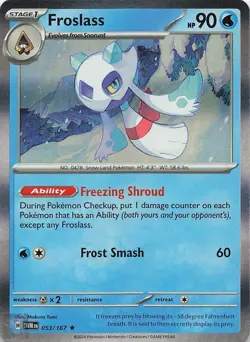 Froslass 053/167 Twilight Masquerade Pokemon Holo Near Mint - Image 1