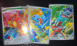 Pokemon First Partner Illustration Collection Series 1 Kanto Gen 1 Starters - Image 1