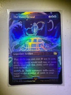 The Water Crystal Borderless Foil Magic Final Fantasy 333 NM Card MTG - Image 1