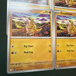 4 X Sandshrew 068/132 Me01: Mega Evolution Regular - Pokemon TCG - Image 2