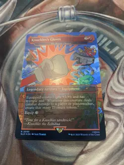 MTG Knuckles's Gloves - The Reaver Cleaver (Rainbow Foil) NM Secret Lair Dr - Image 1