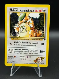 Blaine's Kangaskhan 036/132 Gym Heroes Regular - MP - Pokemon TCG SKUA074 - Image 1