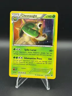 Chesnaught 11/162 Holo Rare BREAKthrough Pokemon Reverse Holo Lightly Played - Image 1