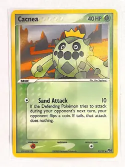 Cacnea 13/17 Common POP Series 2 Pokemon Near Mint - Image 1