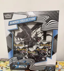 Pokemon Scarlet & Violet Black Bolt Binder Collection Box Zekrom English TCG - Image 1