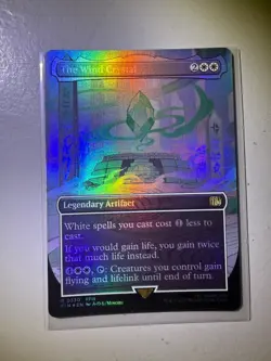 MTG Final Fantasy English The Wind Crystal Borderless 0330 Foil - Image 1