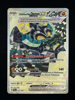 Cornerstone Mask Ogerpon ex 215/167 Twilight Masquerade Pokemon NM - Image 1