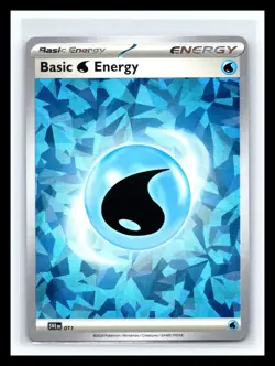 💥 Pokemon Water Energy SVE 011 Stellar Crown Cracked Ice Holo - Image 1