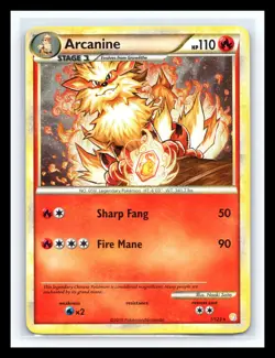 💥 Arcanine - 1/123 (Cosmos Holo) Rare Deck Exclusives Pokemon TCG - Image 1