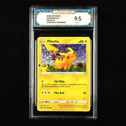 TQG 9.5 MINT+ 2020 Pokemon ENG Pikachu #PROMO D SWSHO39 - Image 1
