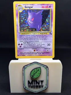 Gengar Pokemon Fossil 1999 Unlimited Holo 5/62 LP - Image 1