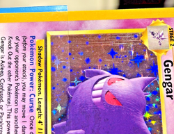 Gengar Pokemon Fossil 1999 Unlimited Holo 5/62 LP - Image 3