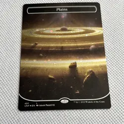 MTG Plains (Galaxy Foil) Borderless Unfinity Variants UNF #491 NM/MT+ Free Ship - Image 1