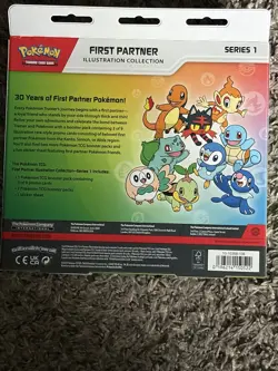 Pokemon TCG First Partner Illustration Collection Series 1 Promo Booster Box - Image 2