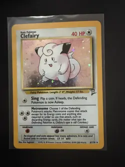 POKEMON CLEFAIRY 1999 2ND SET HOLO 6/30 - Image 2