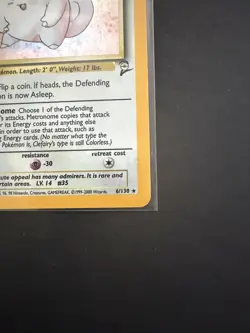 POKEMON CLEFAIRY 1999 2ND SET HOLO 6/30 - Image 5