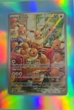 Pokemon TCG Eevee Illustration Rare Sv06 Twilight Masquerade 188/167 50 HP Holo - Image 3