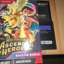 VERY HEAVY 153.22 Pokemon Ascended Heroes Bundle 6 Packs NEW & SEALED - Image 1