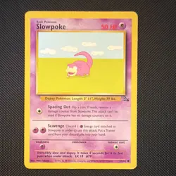 The Pokemon Slowpoke Fossil Edition Common Regular Eng 55/62 50 HP - Image 1