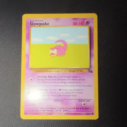 The Pokemon Slowpoke Fossil Edition Common Regular Eng 55/62 50 HP - Image 2