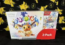 Pokemon Prismatic Evolutions *FACTORY SEALED* Elite Trainer Box 2 Pack Costco - Image 2