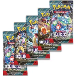 Pokemon Cards - S&V: Stellar Crown - BOOSTER PACKS [5 Pack Lot] - Factory Sealed - Image 1