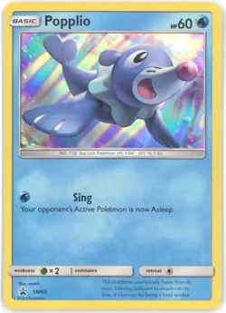 Pokemon Card Promo #SM03 - POPPLIO (holo-foil) - NM - Image 1