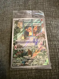 Charmander 044 Sv: Scarlet & Violet black star Promo Card Holo SEALED - Image 1