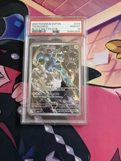 PSA 10 Thundurus 209 (Pokemon Center Exclusive) Scarlet & Violet ETB Promo Card - Image 1