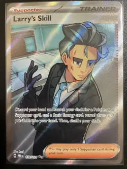 Larrys Skill Prismatic Evolutions Full Art Trainer Pokemon TCG Card 139/131 - Image 1