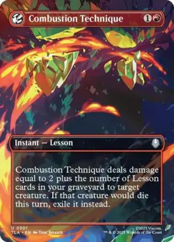 ~ Combustion Technique (Borderless) ~ NM Foil ~ MTG: Avatar ~ MTG ~ - Image 1