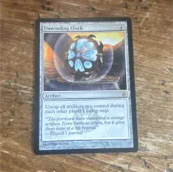 Wizards of the Coast Unwinding Clock New Phyrexia Rare Artifact Card Regular - Image 1