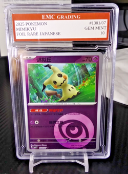 MIMIKYU RARE FOIL Pokemon 2025 Card GRADED 10 MINT TCG CCG - Image 2
