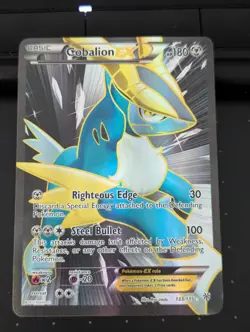 Pokemon Cobalion EX Full Art Holo Card Plasma Storm Ultra Rare NM Condition - Image 2