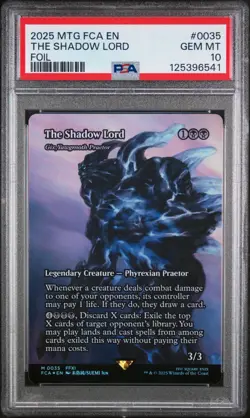 2025 MTG Final Fantasy The Shadow Lord Through the Ages FOIL 0035 PSA 10 - Image 1