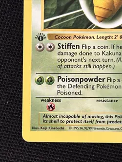 Pokemon Kakuna 33/102 (1st Edition) Shadowless *Near Mint* Card Never Played - Image 2