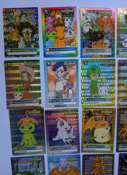 Digimon Upper Deck Series 1 Set 34/34 w/ some HOLOs, 1 Chase & many extra Cards - Image 3