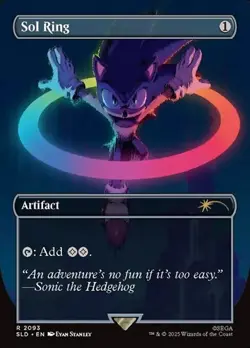Sol Ring (#2093) - Rainbow Foil Extended Art SLD NM MTG - Image 1