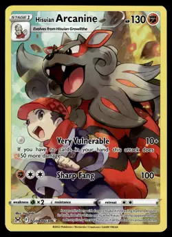 Hisuian Arcanine TG08/TG30 SWSH11: Lost Origin Trainer Gallery Pokemon - Image 1