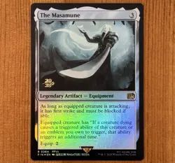 The Masamune [Prerelease] R 0264, NM Foil Stamped Promo, MTG Final Fantasy FIN - Image 1