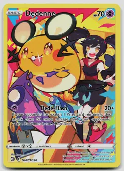 Dedenne TG07/TG30 Brilliant Stars Trainer Gallery Pokemon NM - Image 1