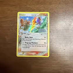 Kingler Delta Species 22/100 Reverse Holo Stamp Pokemon EX Crystal Guardians - Image 1