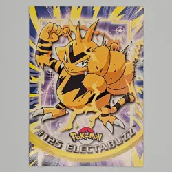 2000 Pokemon ELECTABUZZ #125 [Non-Holo] Topps Blue Logo 1st TV Animation - Image 1