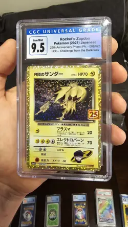 2021 Rocket's Zapdos - 25th Anniversary Promo - Pokemon - CGC 9.5 Mint+ - Image 1