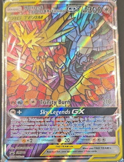Pokemon Moltres & Zapdos & Articuno GX TAG TEAM Promo Full Art Holo SM210 SEALED - Image 1