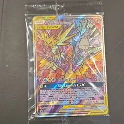 Pokemon Moltres & Zapdos & Articuno GX TAG TEAM Promo Full Art Holo SM210 SEALED - Image 2