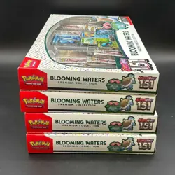 Lot of (4) Pokemon TCG 151 Blooming Waters Premium Collection Boxes SEALED - Image 4