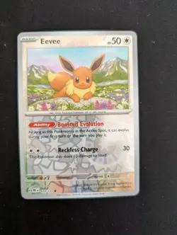 Eevee 074/131 Pokemon Prismatic Evolutions Reverse Holos - Image 1